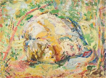 TURKU TRAJAN (1887-1959) Three abstract oils on canvas.